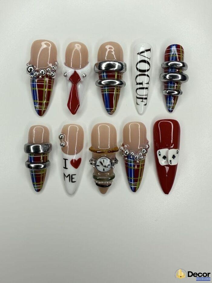 american nails trẻ trung
