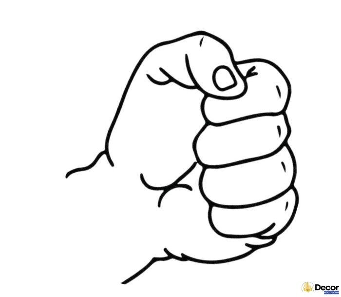 bàn tay tô màu cho bé