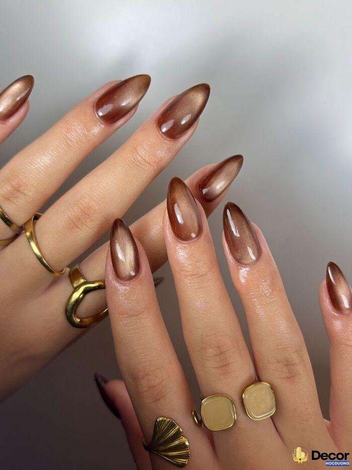 cat eye nails dáng dài