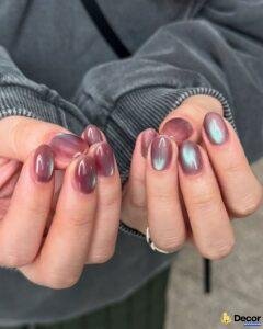 cat eye nails tông sáng