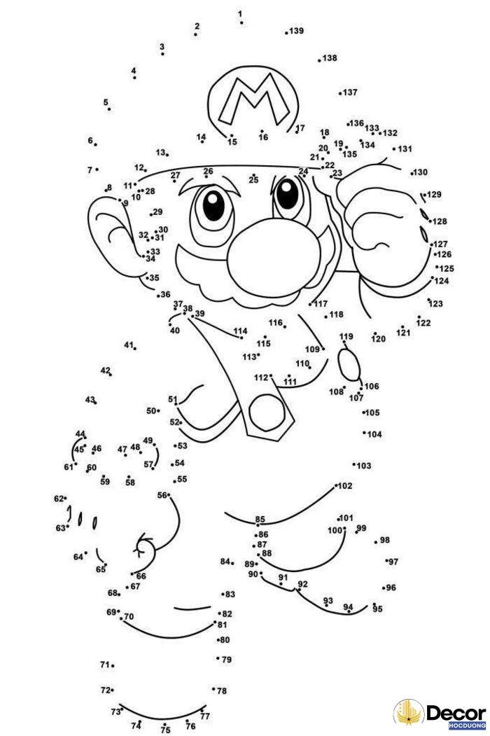 hình nối số hình ảnh cute