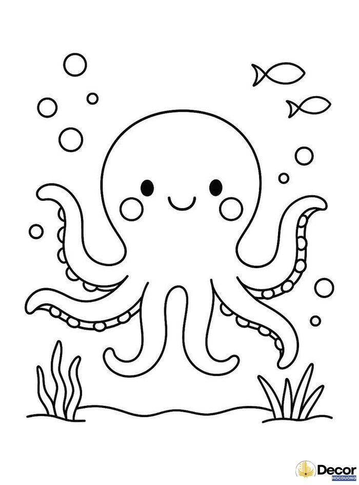 hình tô màu bé 6 tuổi đơn giản