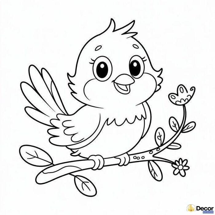 hình tô màu bé học hành vui nhộn