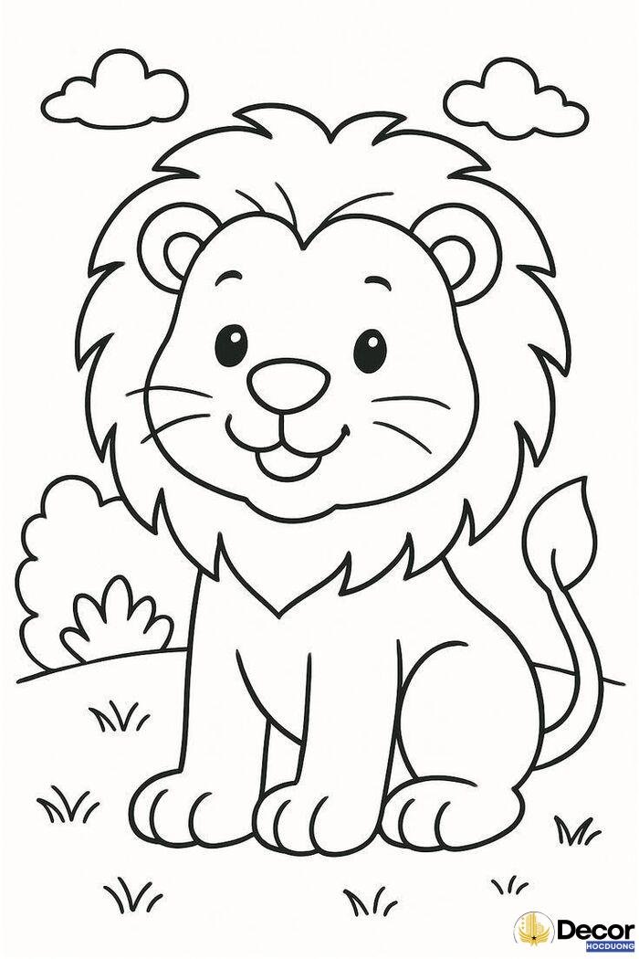 hình tô màu cute cho bé 6 tuổi cute