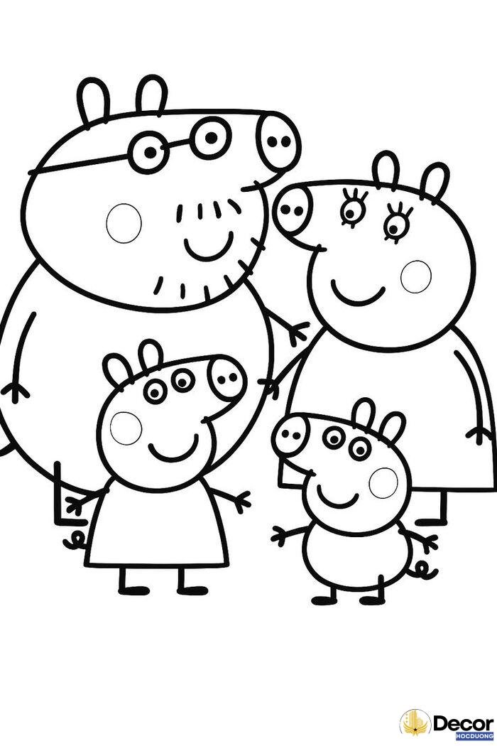 hình tô màu hoạt hình cho bé mầm non