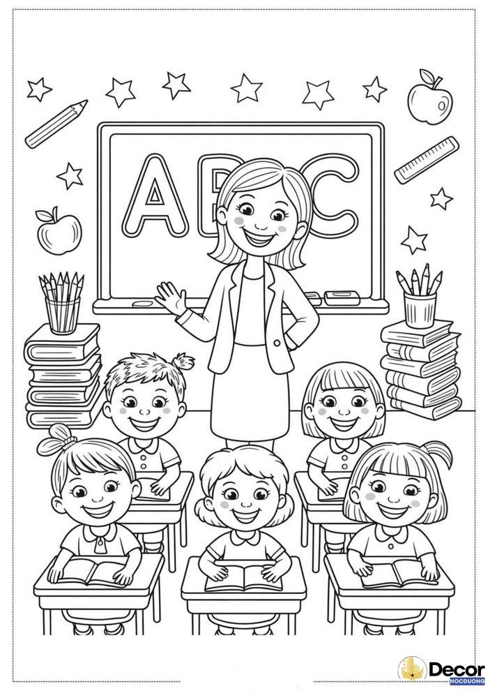 hình tô màu ngày 20 11