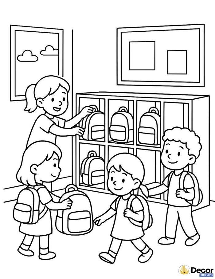 hình tô màu ngày nhà giáo cho bé