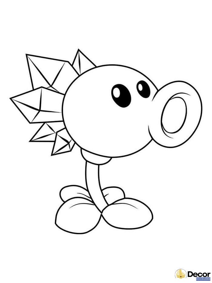 hình tô màu plants vs zombies đẹp mắt nhất