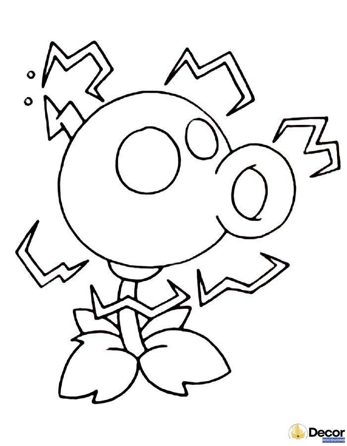 hình tô màu pvz bé mầm non