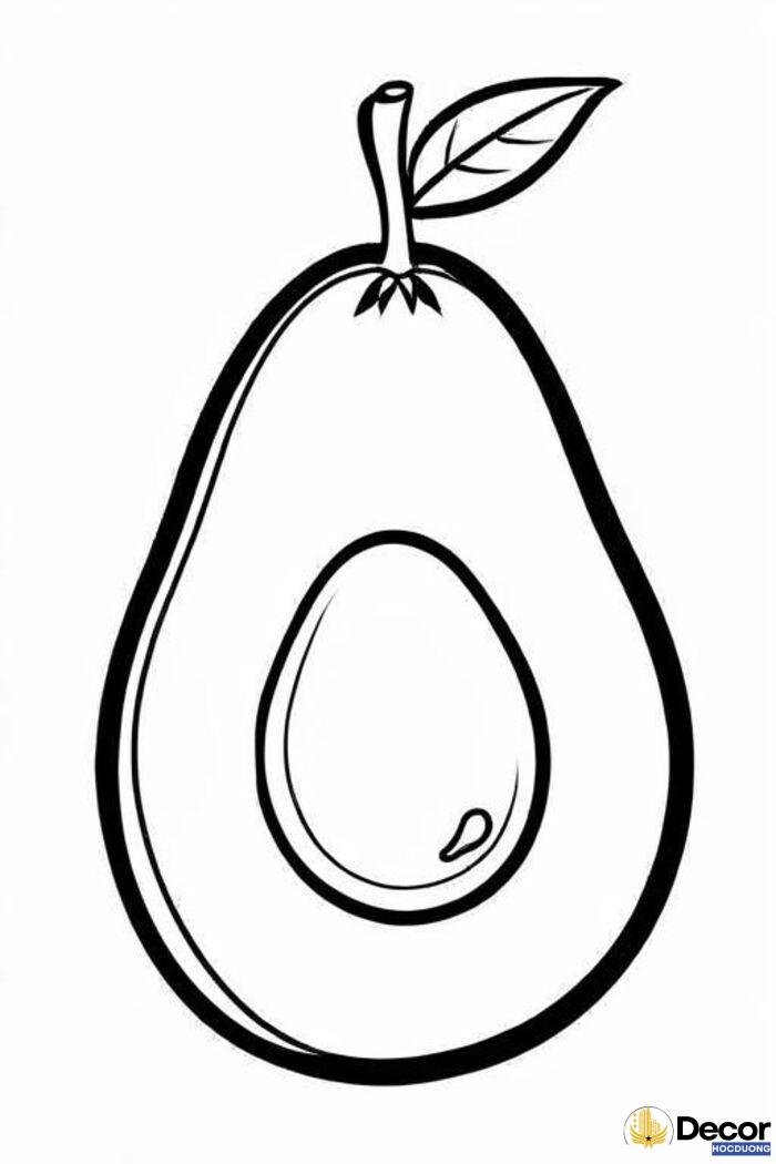 hình tô màu quả cam cho bé