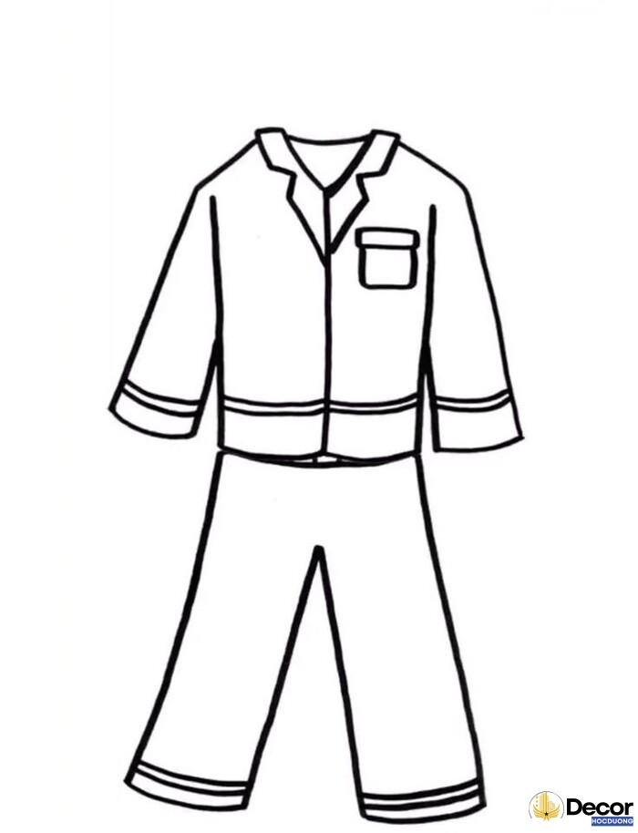 hình tô màu quần áo nhiều kiểu