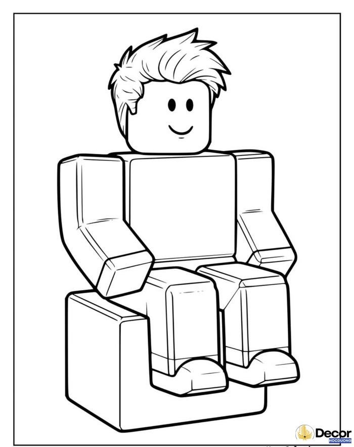 hình tô màu roblox đẹp mắt