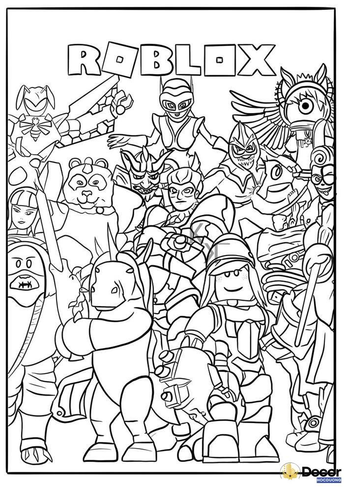 hình tô màu roblox