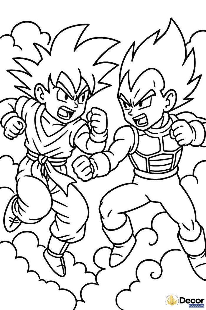 hình tô màu songoku đẹp