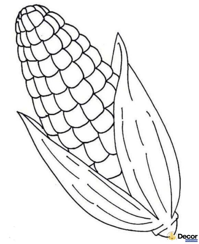 hình tô màu trái cây cho bé