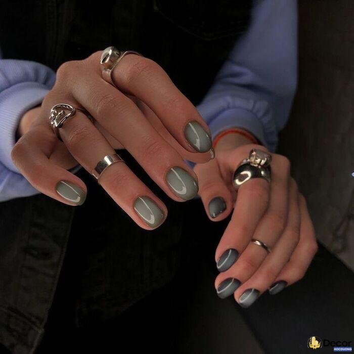 nail cho da ngăm phong cách hàn basic