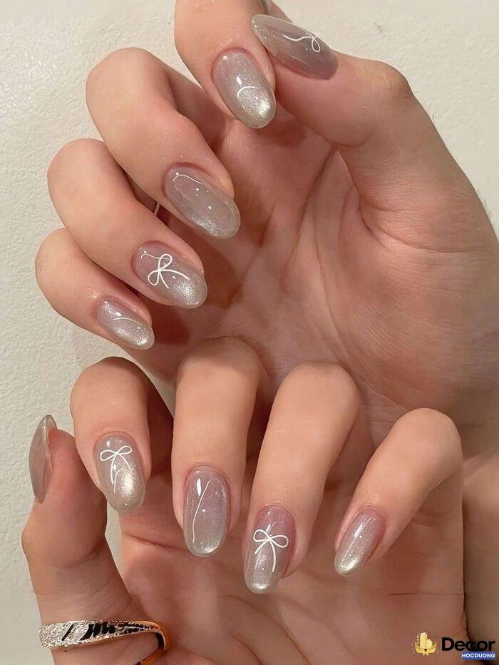 nail cô dâu dịu dàng