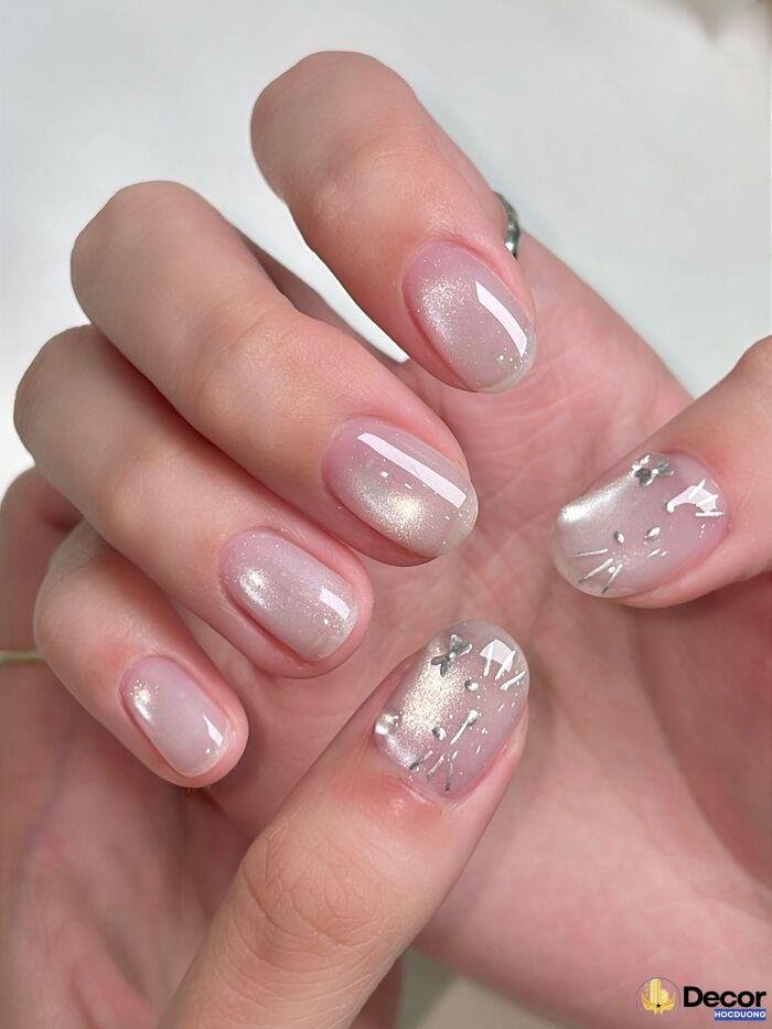 nail cô dâu mắt mèo