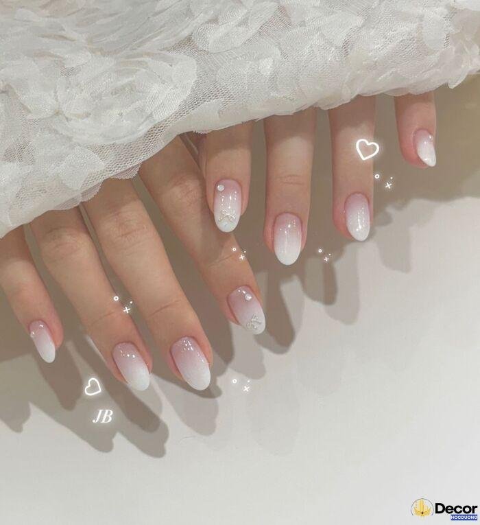 nail cô dâu ngọc trai