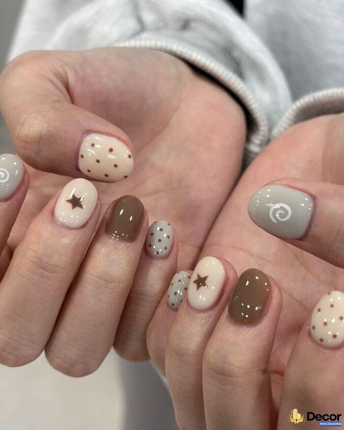 nail dễ thương cô gái cute
