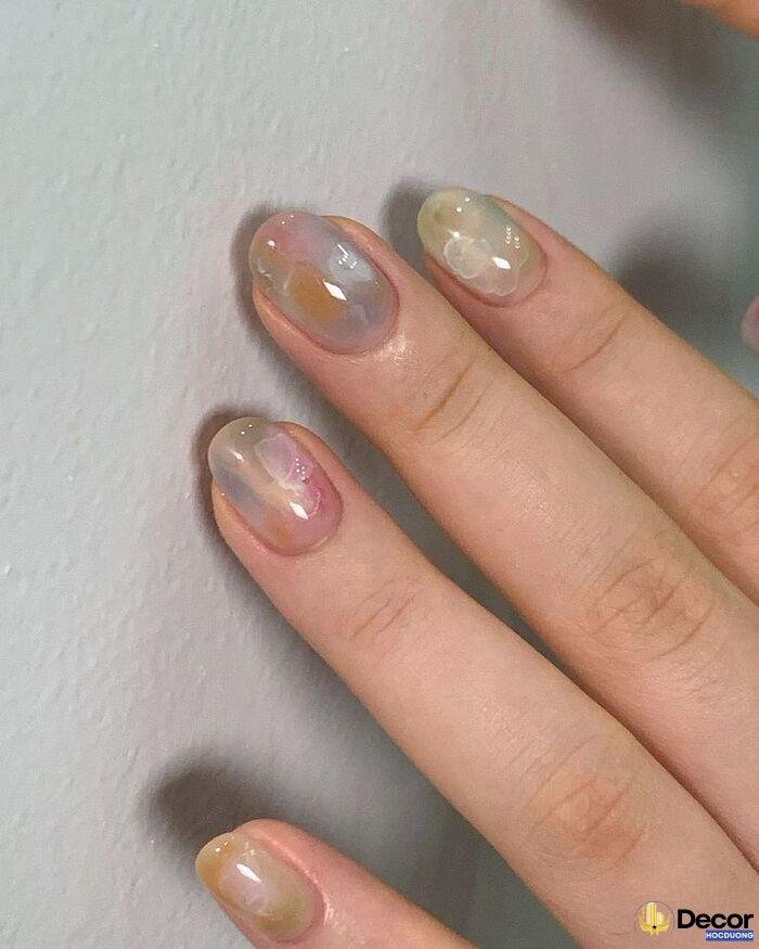 nail dễ thương móng ngắn đẹp