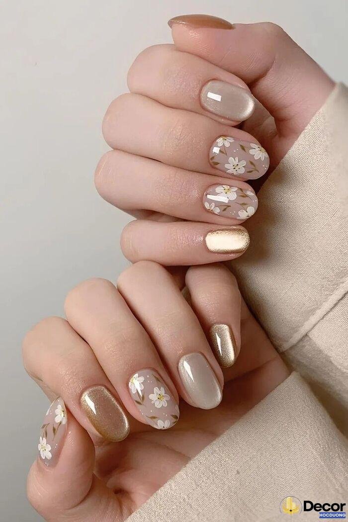 nail dễ thương trong veo