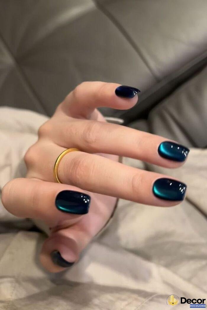 nail đen cá tính đẹp