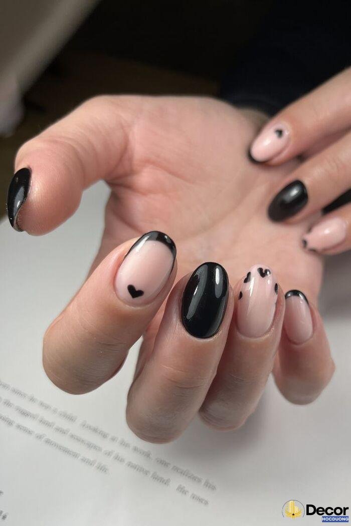 nail đen cá tính thời thượng đẹp