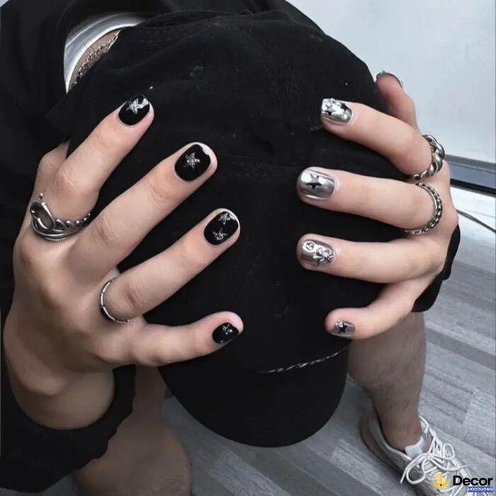 nail đen cá tính thời trang