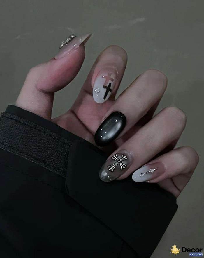 nail đen trắng đẹp nhất