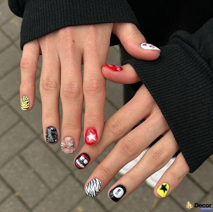 nail đẹp ngầu art thiết kế