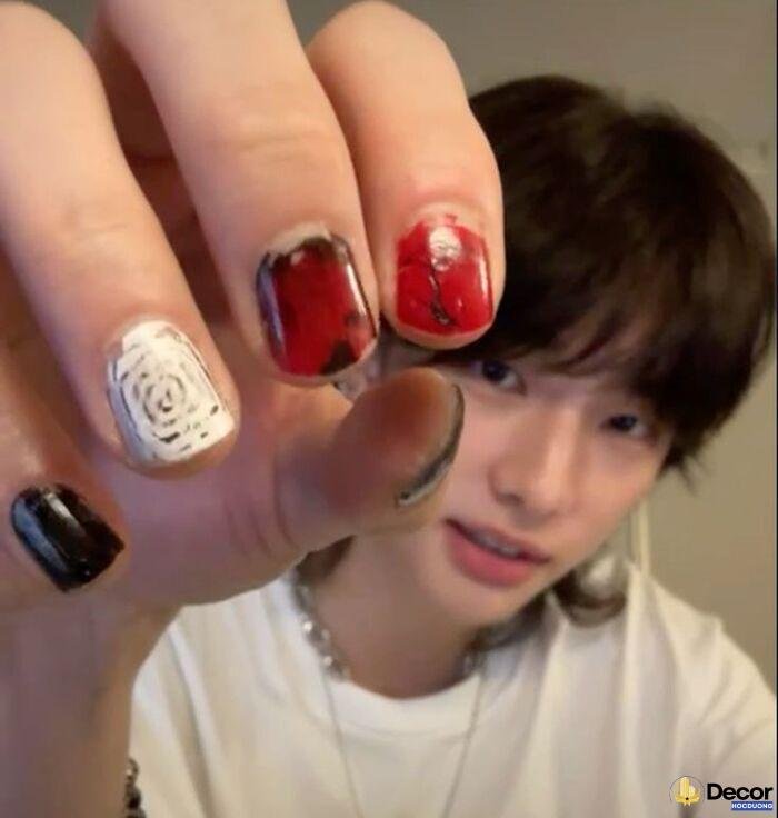 nail đẹp style idol