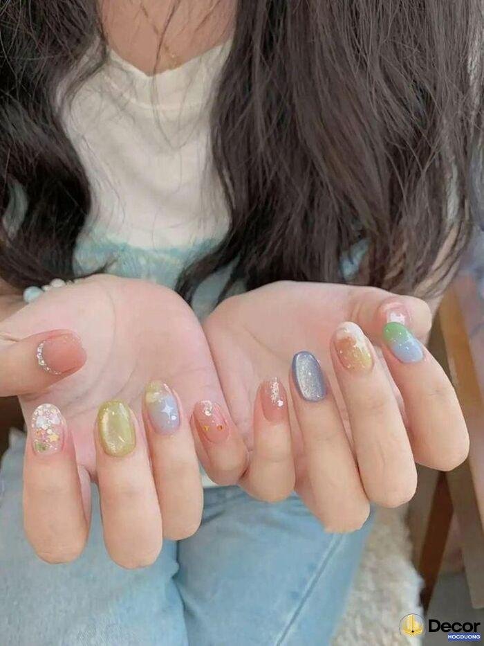 nail đi biển cute