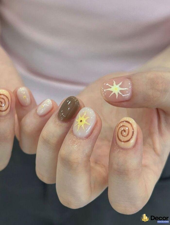 nail đi biển nữ tính