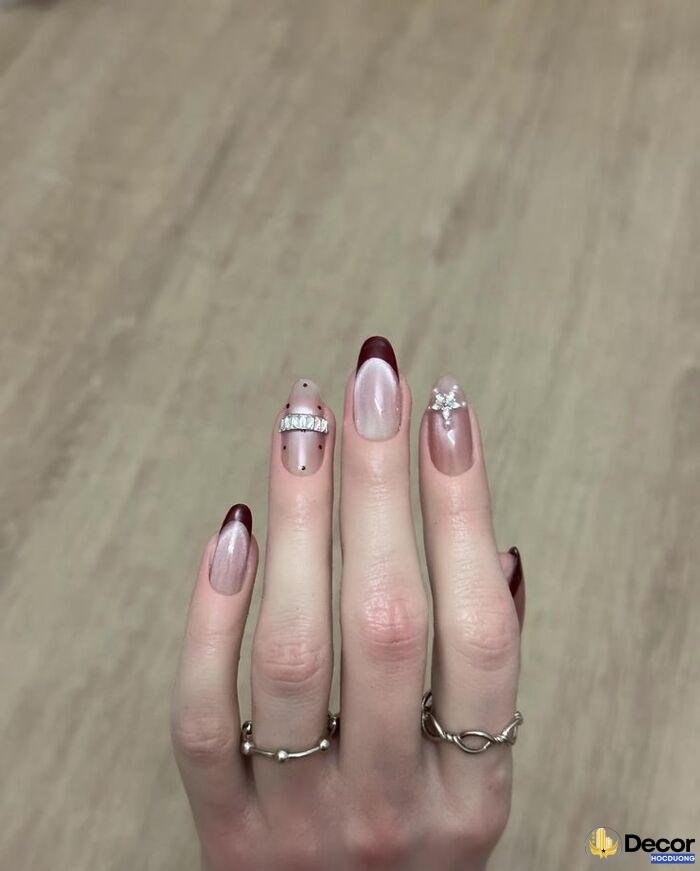 nail đính đá sang ngầu