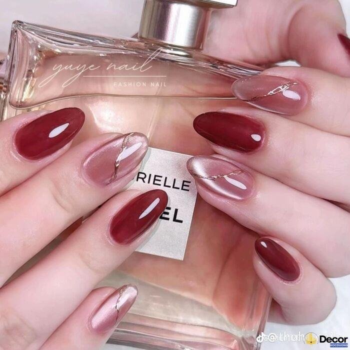 nail đỏ bóng mịn
