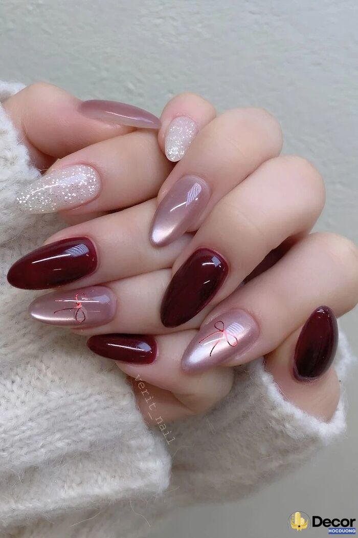 nail đỏ cổ điển