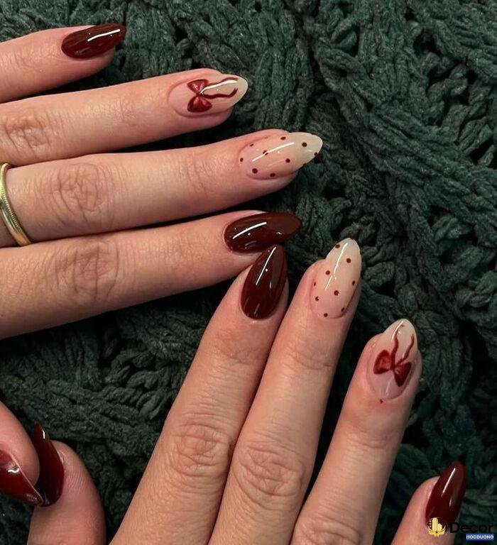 nail đỏ cute nhất