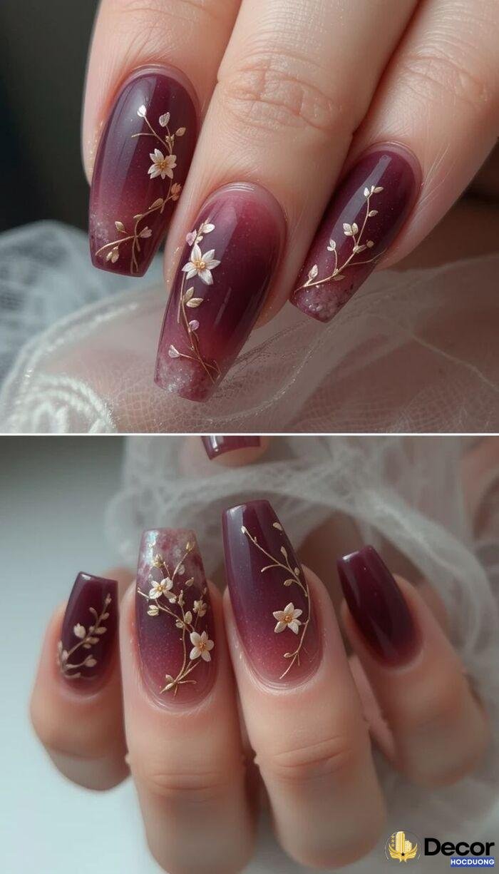 nail đỏ sang trọng