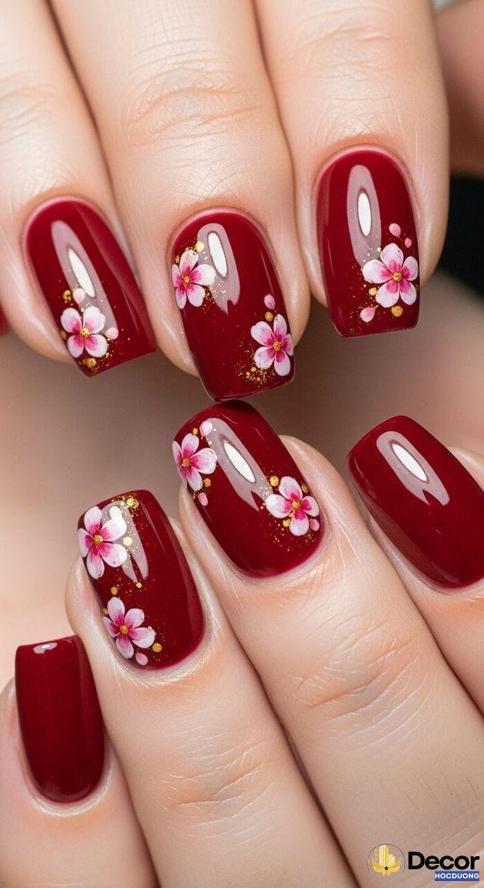 nail đỏ vẽ