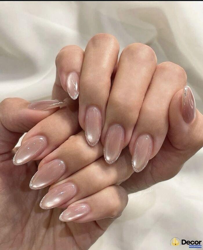 nail đơn giản phong cách hàn
