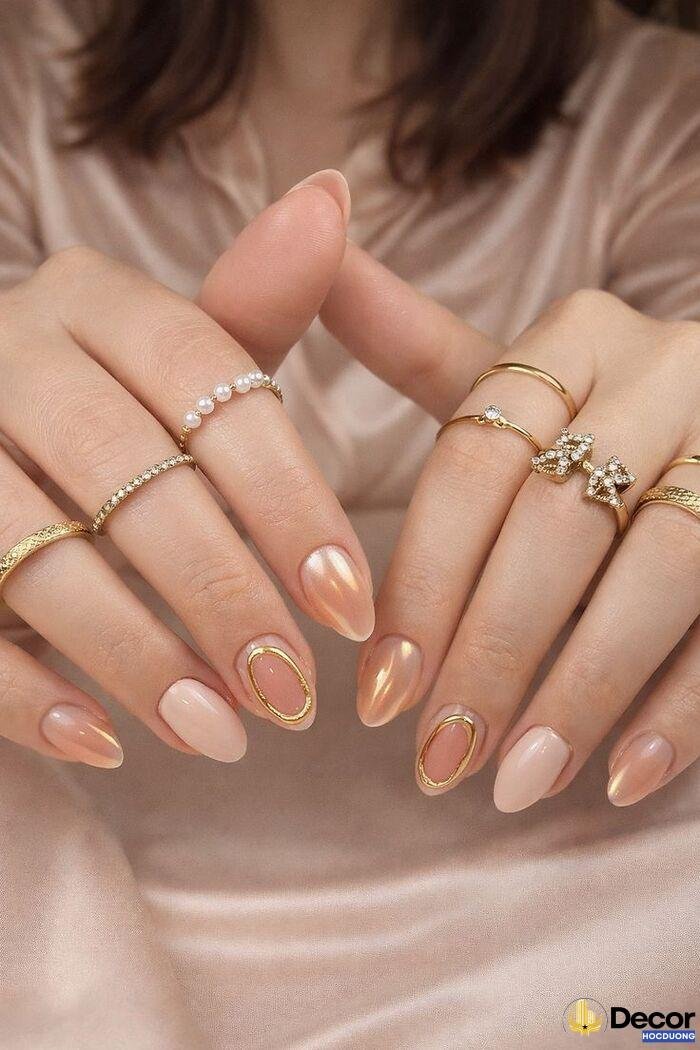 nail đơn giản tông trung tính