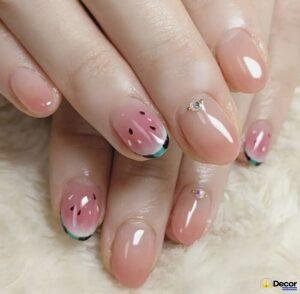 nail dưa hấu trẻ trung