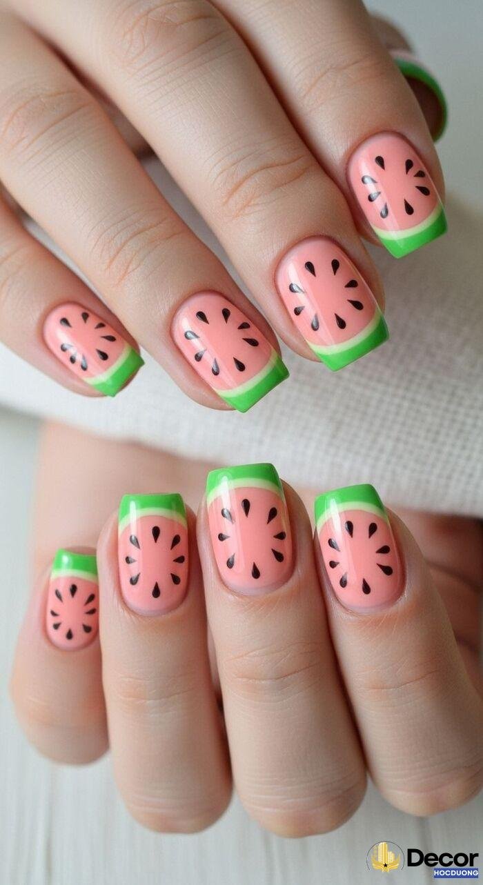 nail dưa hấu