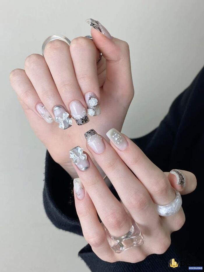 nail gắn đá hiện đại