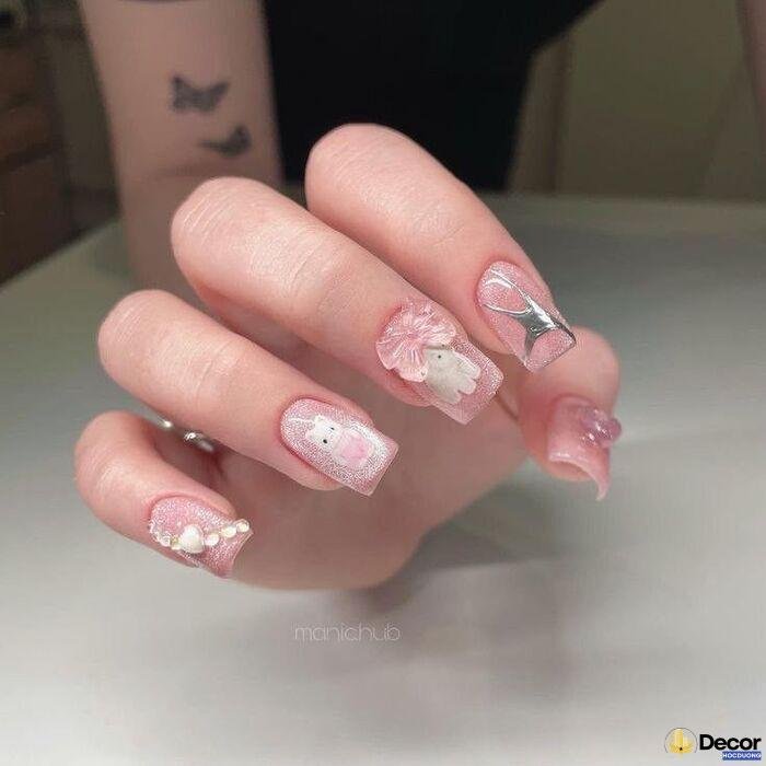 nail gắn đá tinh xảo
