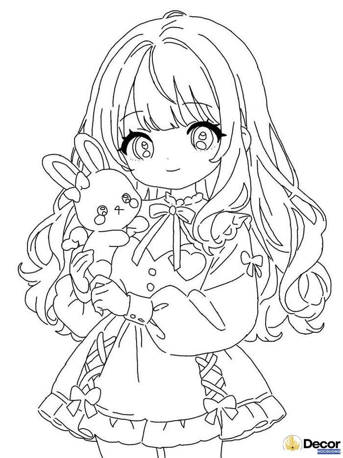 tô màu anime cute