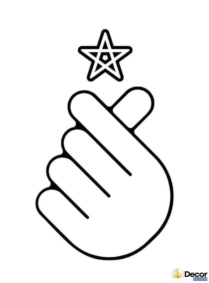 tô màu hình bàn tay