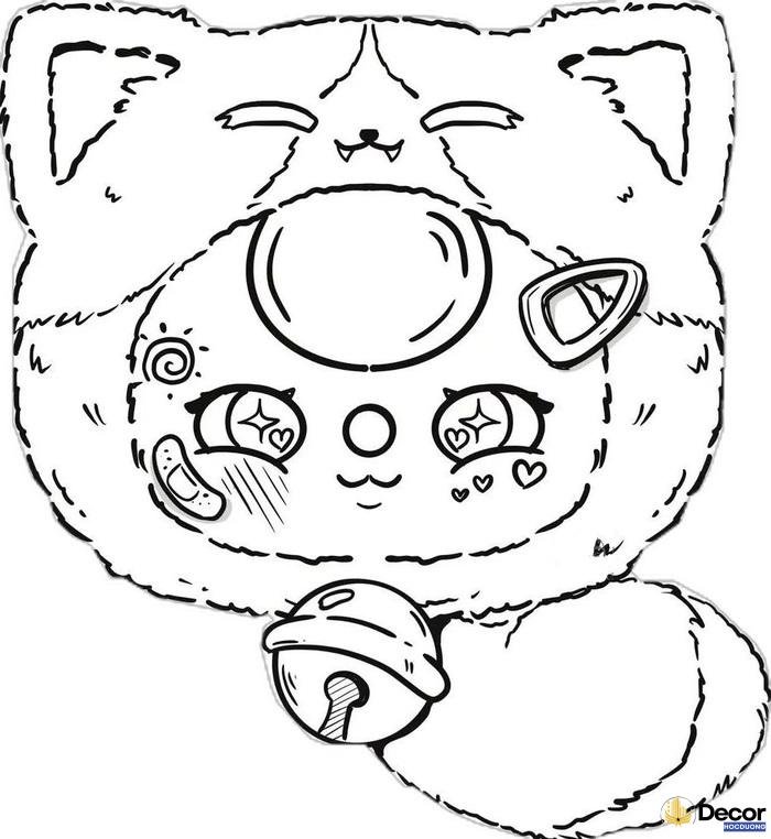 tranh baby three tô màu