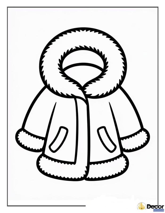 tranh tô màu áo quần ngộ nghĩnh